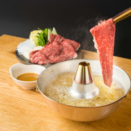 太庵 料理長・高畑均監修 黒毛和牛しゃぶしゃぶ(モモ(200g×2)400g、ごまポン酢200ml)