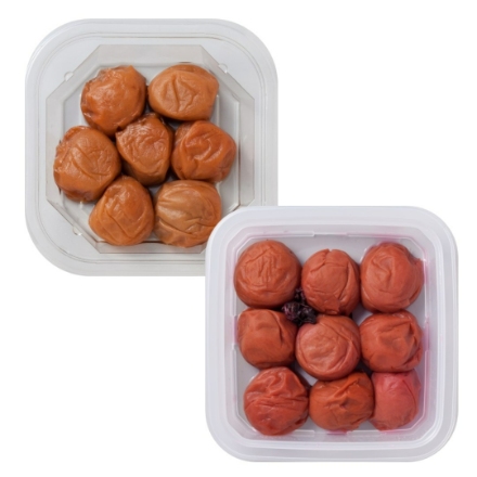 華やか彩り梅セット ～はちみつ＆しそ梅～ 300g×2(はちみつ梅：塩分8%・しそ梅：塩分8%)