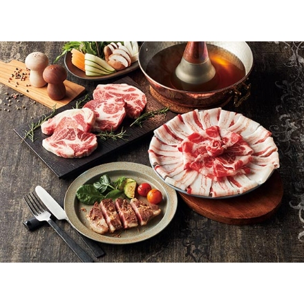 IBERICO-YA イベリコ豚 満喫セット ダシ香るイベリコ豚 和風しゃぶしゃぶセット ( ばら肉 300g 肩ロース肉 140g 和風ダシ 72g×2 ) ステーキ 肩ロース肉 100g×5枚