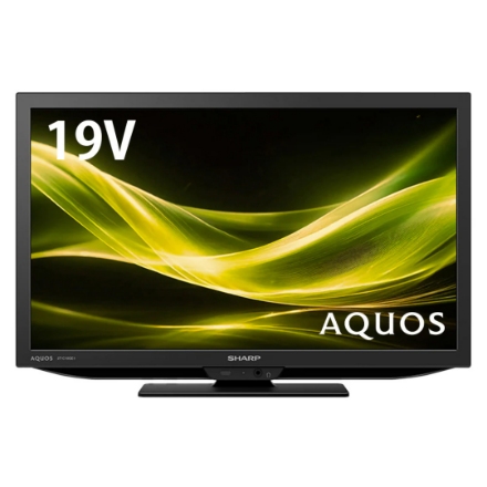 液晶テレビ シャープ AQUOS 19V型 液晶テレビ 低反射パネル搭載 2T-C19GE1 ブラック系