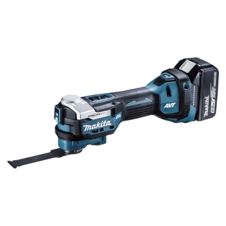 充電式マルチツール マキタ バッテリ・充電器・ケース付 TM52DRG 青