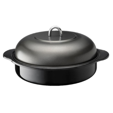 高木金属工業 石焼きいも器 焼き芋メーカー ホーロー IH対応 (200V専用) 24cm HA-IY24S