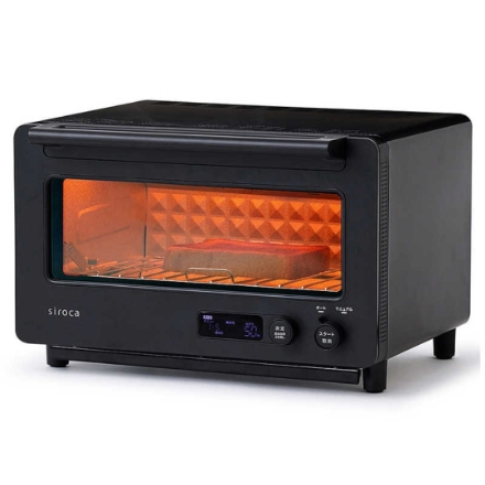 オーブントースター シロカ すばやき 2枚焼き ST-2D451(K) ブラック