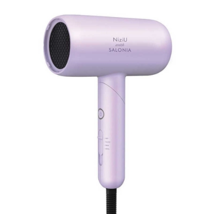 【NiziUコラボ】ドライヤー SALONIA スムースシャインドライヤー SAL24218NU [プリズムパープル]