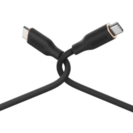 充電ケーブル アンカー PowerLine III Flow USB-Cケーブル1.8m A8553N12 ミッドナイトブラック