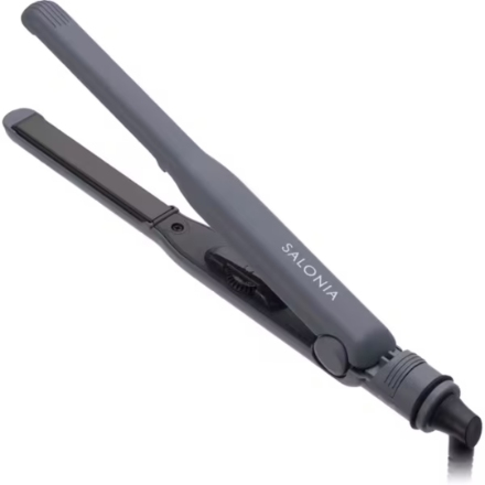 SALONIA ダブルイオン ストレートアイロン 15ｍｍ SL‐004SGR [グレー]