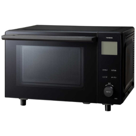 リフライオーブンレンジ ツインバード 20L フラット DR-E220B ブラック