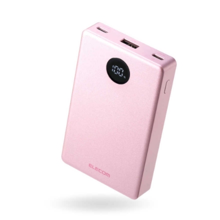 モバイルバッテリー・充電機器 エレコム DE-C86-10000PN ピンク