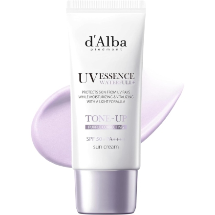 d'Alba ダルバ トーンアップ UVエッセンス サンクリーム SPF50+/PA++++ 化粧下地 50ml パープル