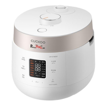 炊飯器 CUCKOO 発芽酵素玄米炊飯器 Premium New圧力名人SP CRP-ST0605F マットホワイト