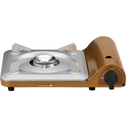 アウトドアコンロ イワタニ カセットフー 達人スリムV ケース付き CB-TS-5-A ブラウン系