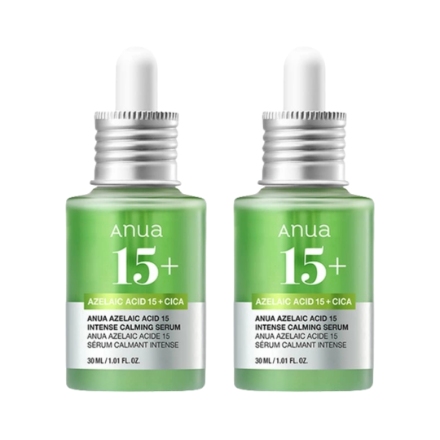 ANUA アゼライン酸 15インテンスカーミングセラム 30ml 美容液 【2個セット】