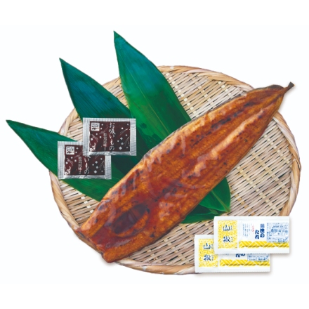 特大 鹿児島県産うなぎ蒲焼セット(永谷園お吸い物付) [うなぎの蒲焼き(200g)、タレ×2、永谷園お吸い物(2.3g)×2]
