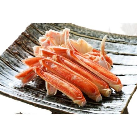 北海道 「札幌バルナバフーズ」 ボイルずわいがに脚(カット)300g、三杯酢30ml月付