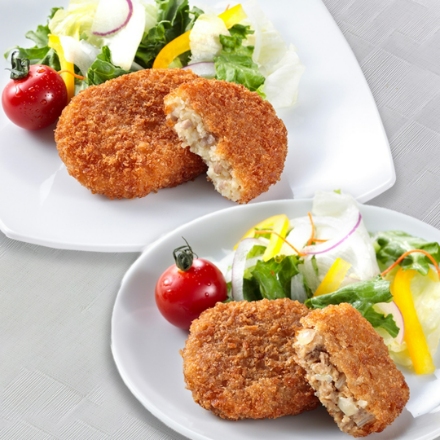 神奈川 「駿河屋本舗」 鎌倉コロッケ（45g×5）・鎌倉黄金メンチセット（40g×5）計12個