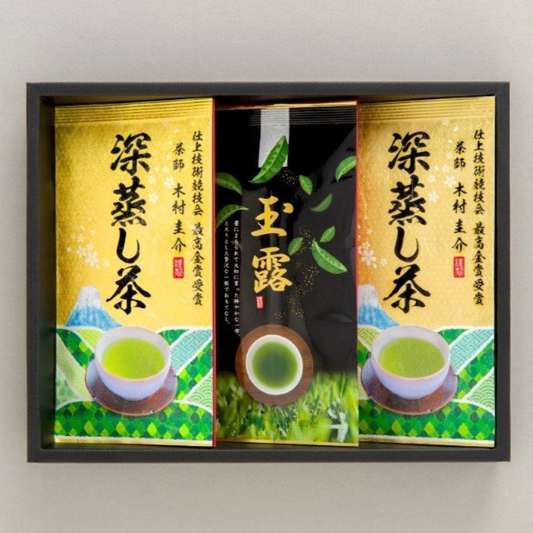 静岡銘茶 深蒸し茶 セット 深蒸し茶 優 100g×2 玉露 80g×1｜永久不滅ポイント・UCポイント交換の「STOREE SAISON（ストーリー  セゾン）」