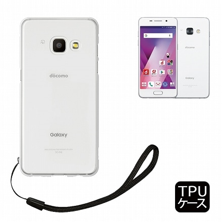 Galaxy スマホケース カバー TPU クリアケース ストラップホール ストラップ付 shizukawill シズカウィル Galaxy Feel