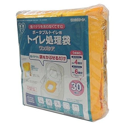 総合サービス トイレ処理袋 ワンズケア 30枚入 YS-290 (7-2446-01)