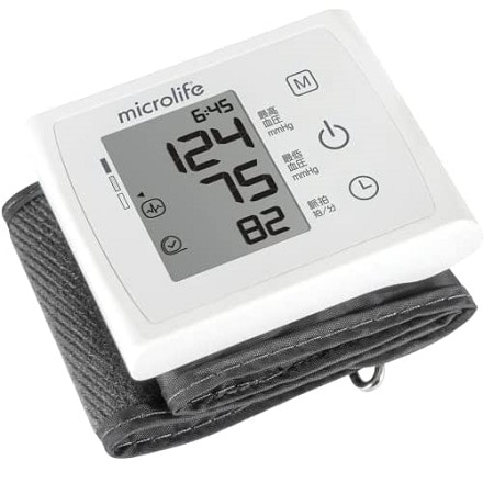 アズワン 血圧計 手首式 W3 Comfort 収納ケース 血圧記録表 単4乾電池付属 (7-868-01)