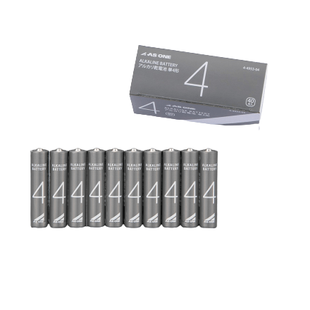 アズワン アルカリ乾電池 単4 40本パック (4-4953-04)