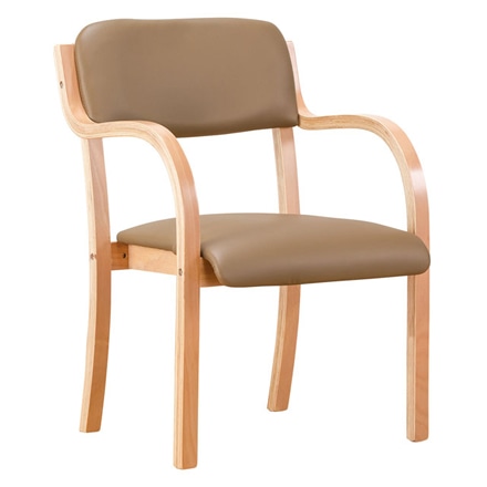 介護士がお薦めする立ち座りサポートチェア 椅子 同色2脚組 ブラウン ※他色あり