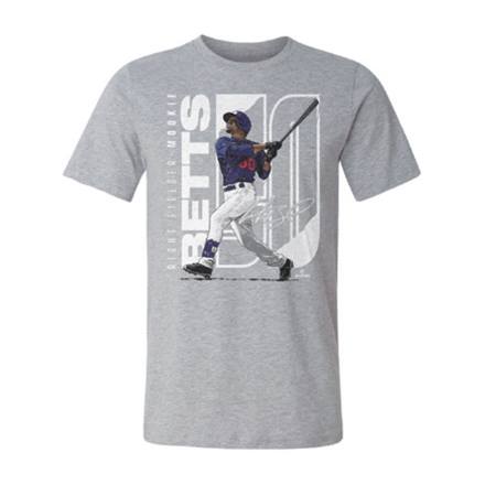 MLBPA公式ライセンス MVPトリオ グラフィック Tシャツ ムーキー・ベッツ　グレー　Mサイズ