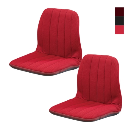 背筋サポートリクライニングチェア ブラック 同色2個組