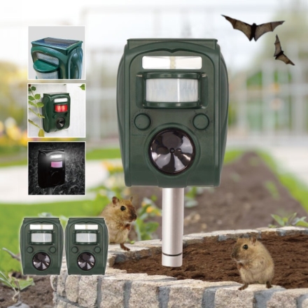 ソーラー充電式害獣駆除機 赤外線センサー 2個組