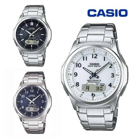 CASIO ソーラー 電波時計 ホワイト WVA-M630D