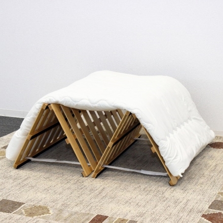 天然竹 四つ折れ すのこベッド 簀の子 スノコ 湿気対策