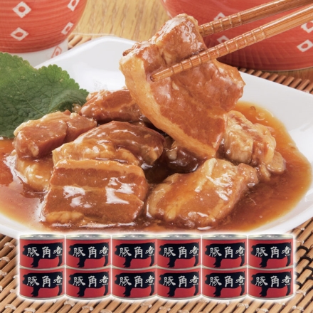 三元豚 豚角煮缶詰 甘辛ダレ 170g×12缶