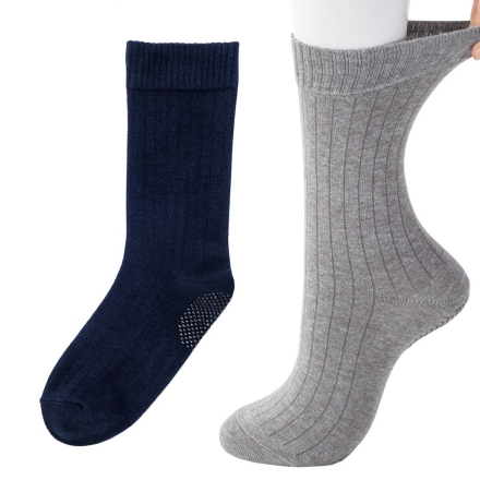 足首ゆったりスベリ止め付ソックス2色組 紳士用 24.0～26.0cm