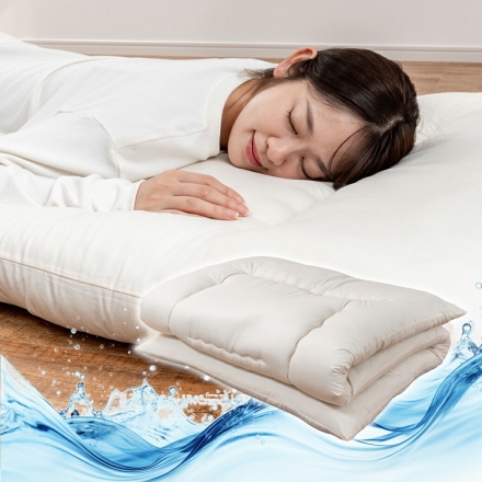敷布団 シングル 極厚 10cm厚 日本製 洗える ウォッシャブル 軽量 防菌 防臭 防ダニ 3層構造 固綿入り
