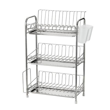 ステンレス製3段式水切りバスケット レギュラー HC-638