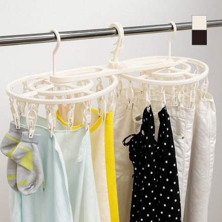 ぐるぐるピンチハンガー 回して干せる 回転式ハンガー 回転ハンガー