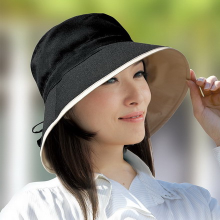 晴雨兼用 リバーシブル帽子 UV対策 レインハット 防水 ムレにくい 畳める帽子