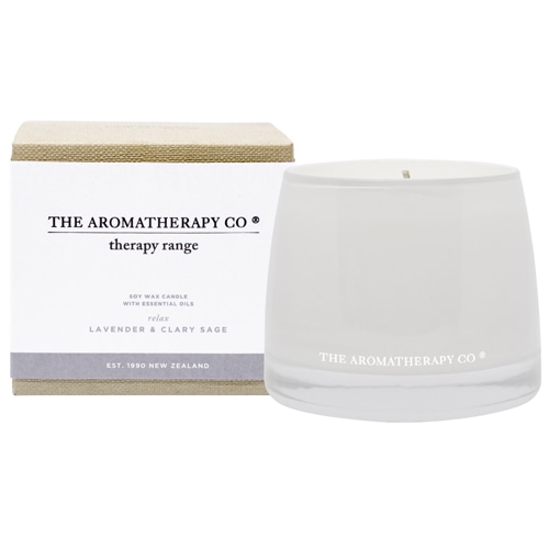 Therapy Range Essential Oil Soy Wax Candleエッセンシャルオイル ソイワックスキャンドル Lavender & Clary Sage ラベンダー&クラリセージ Relax リラックス 寛ぐ