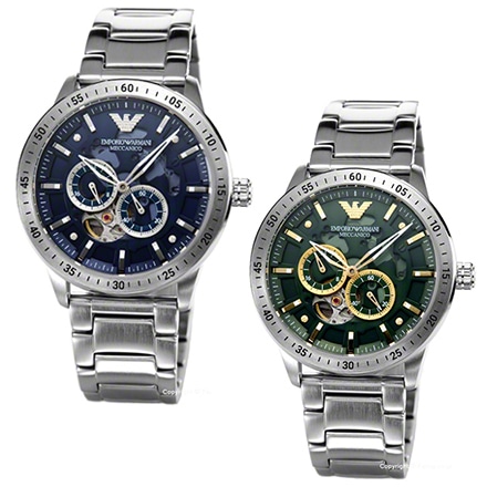 エンポリオアルマーニ メンズ 腕時計 Mario Meccanico AR60052 ブルー