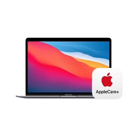 Apple MacBook Air 13インチ 256GB SSD 8コアCPUと7コアGPUを搭載したApple M1チップ - スペースグレイ with AppleCare+