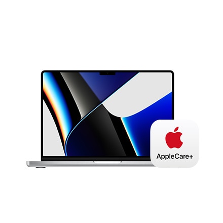 Apple MacBook Pro 14インチ 512GB SSD 8コアCPUと14コアGPUを搭載したApple M1 Proチップ - シルバー with AppleCare+ ※他色あり