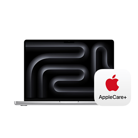 Apple MacBook Pro 14インチ 8コアCPUと10コアGPUを搭載したApple M3チップ, 512GB SSD - シルバー with AppleCare+