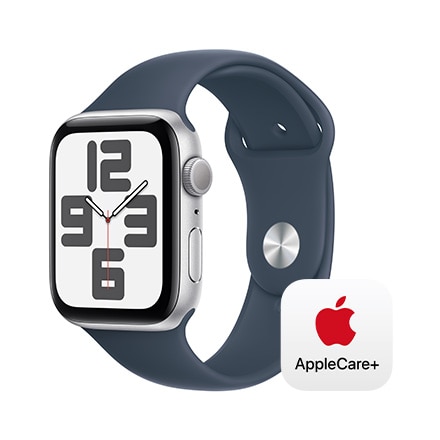 Apple Watch SE 第2世代 （GPSモデル）- 44mmミッドナイトアルミニウムケースとミッドナイトスポーツバンド - M/L with  AppleCare+