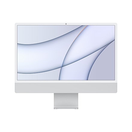 Apple iMac 24インチ 256GB Retina 4.5Kディスプレイモデル 8コアCPUと8コアGPUを搭載したApple M1チップ - シルバー ※他色あり