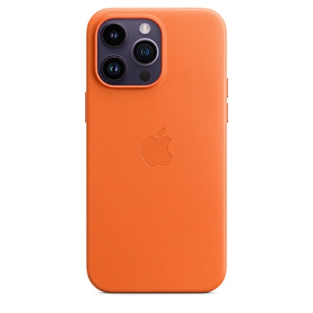 iPhone 14 Pro Maxレザーケース オレンジ*アップル純正品*
