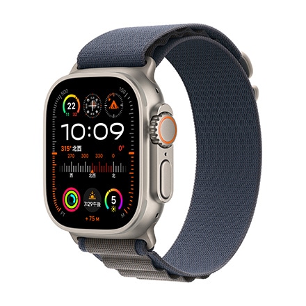 Apple Watch Ultra 2（GPS + Cellularモデル）- 49mmチタニウムケースとブルーアルパインループ-M