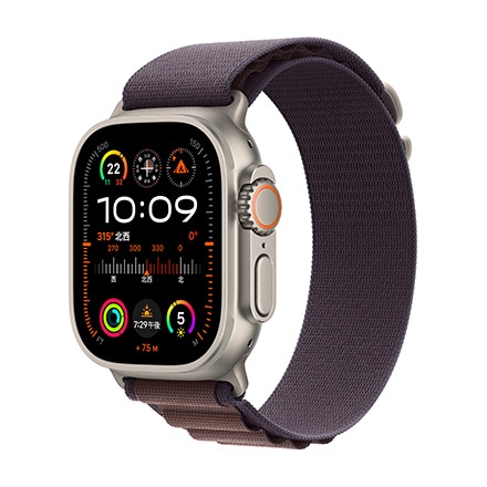 Apple Watch Ultra 2（GPS + Cellularモデル）- 49mmチタニウムケースとインディゴアルパインループ-S
