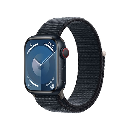 Apple Watch Series 9（GPS + Cellularモデル）-  41mmグラファイトステンレススチールケースとグラファイトミラネーゼループ