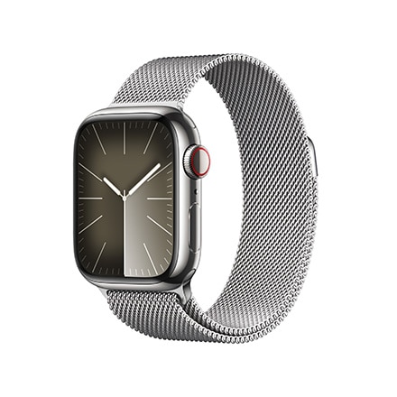 Apple Watch Series 9（GPS + Cellularモデル）-  41mmグラファイトステンレススチールケースとグラファイトミラネーゼループ