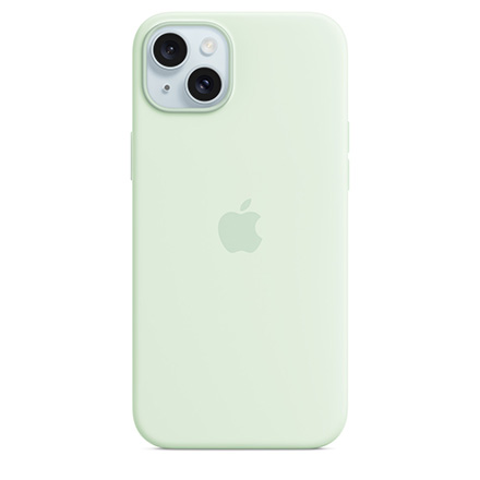 Apple MagSafe対応iPhone 15 Plusシリコーンケース - ソフトミント