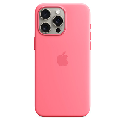 Apple MagSafe対応iPhone 15 Pro Maxシリコーンケース - ピンク